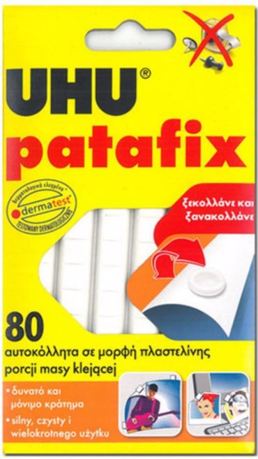 UHU PATAFIX ΑΥΤΟΚΟΛΛΗΤΑ 80 ΤΕΜ.