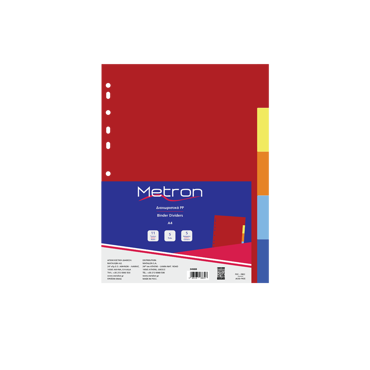 METRON ΔΙΑΧΩΡΙΣΤΙΚΑ 5 ΧΡΩΜΑΤΩΝ ΠΛΑΣΤ. Α4