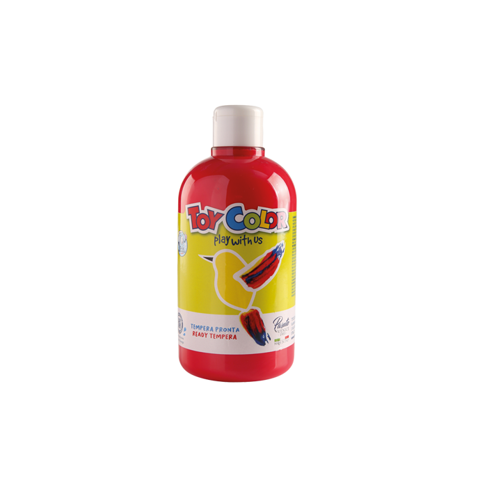 TOY COLOR TEMPERA 500ml S/WASH. RED