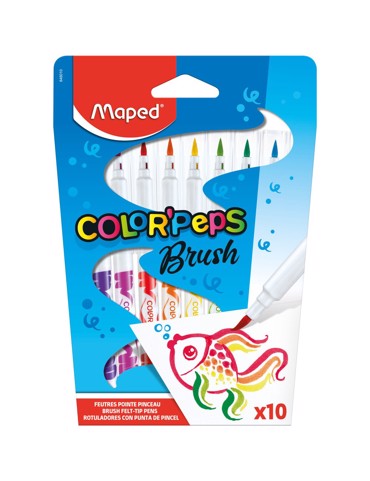 Μαρκαδόροι Ζωγραφικής Maped Color Peps Brush Λεπτοί