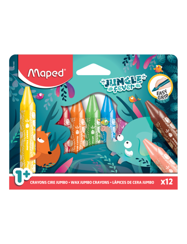 ΚΗΡΟΜΠΟΓΙΕΣ MAPED WAX MAXI JUNGLE FEVER X12