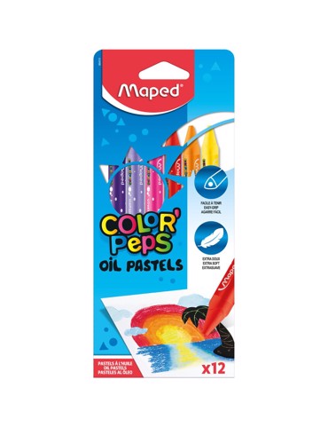 Λαδοπαστέλ OIL PASTER Maped (12 Τεμάχια)