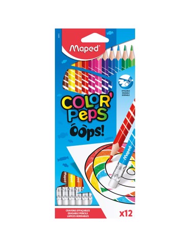 Ξυλομπογιές Maped Color'Peps Oops (12 Τεμάχια)