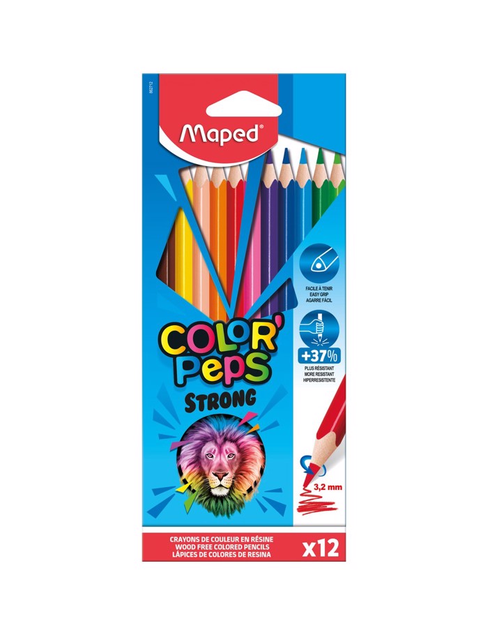 Xulompoges Maped Color'Peps Strong (12 Temaxia)