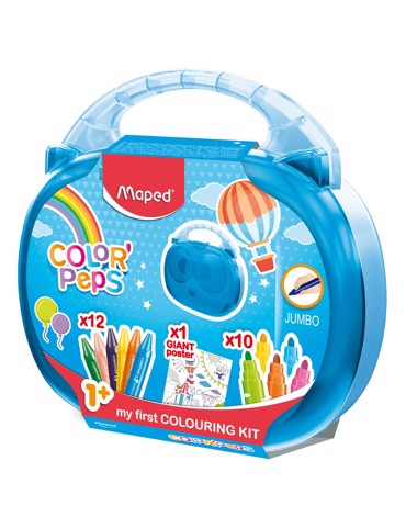 Maped Color Peps My First Colouring Kit Βαλιτσάκι Κουκουβάγια Γεμάτο