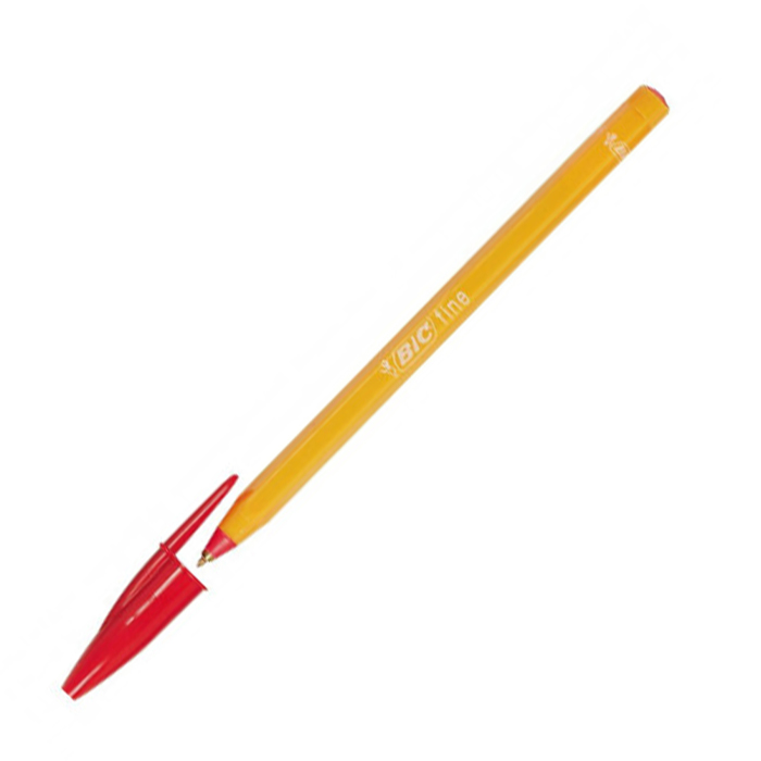 Stulo Diarkeias BIC Orange Fine 0.8 mm Kokkino