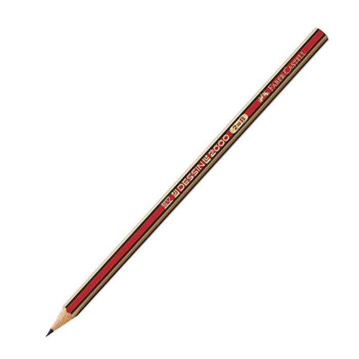 Faber-Castell Dessin 2000 Molubi B Kokkino