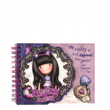 Santoro Σημειωματάριο Σπιράλ Cheshire Cat 