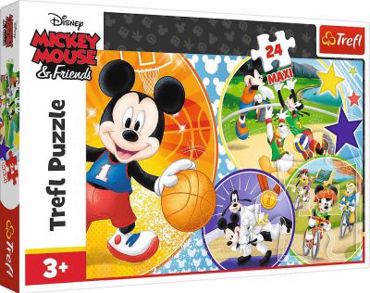 ΠΑΖΛ TREFL MAXI 24PCS MICKEY TIME FOR SPORT