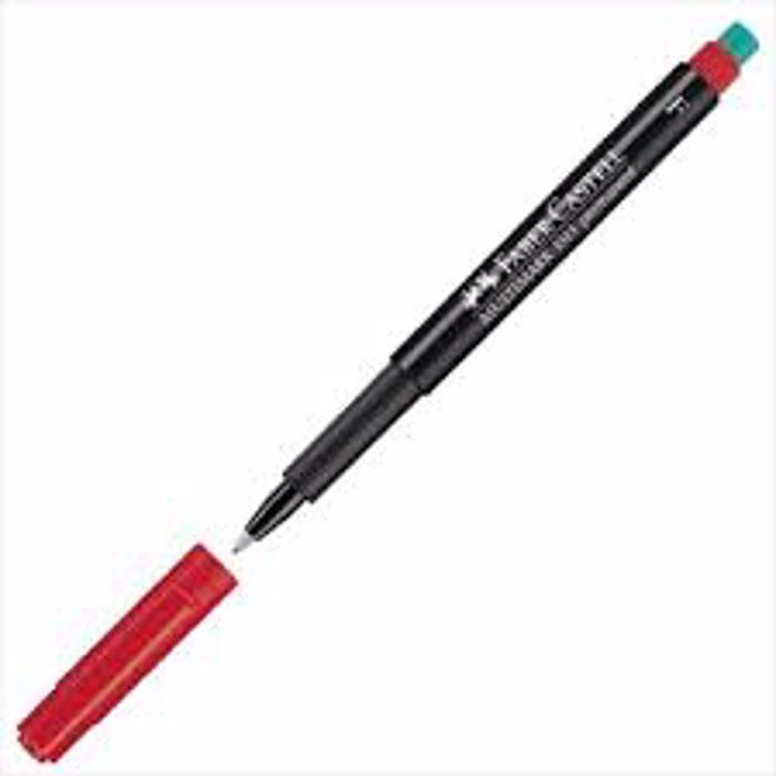 Markadoros Faber-Castell Multimark 1513 F Anexitilos Kokkino
