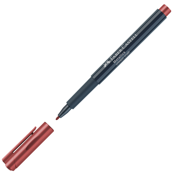 Markadoros Metallikos Anexitilos Faber Castell Metallics Kokkinos