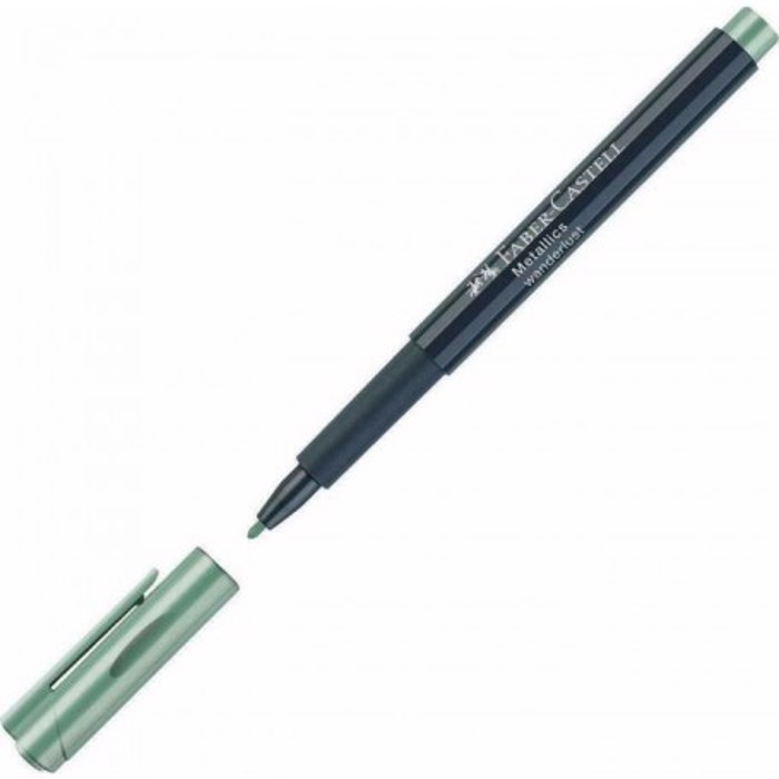 Markadoros Metallikos Anexitilos Faber Castell Metallics Prasinos