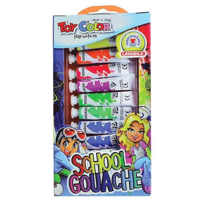 TOY COLOR TEMPERA 7.5ml  SET 12XR.