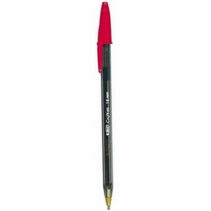 Stulo BIC Cristal Large 1.6 Kokkino
