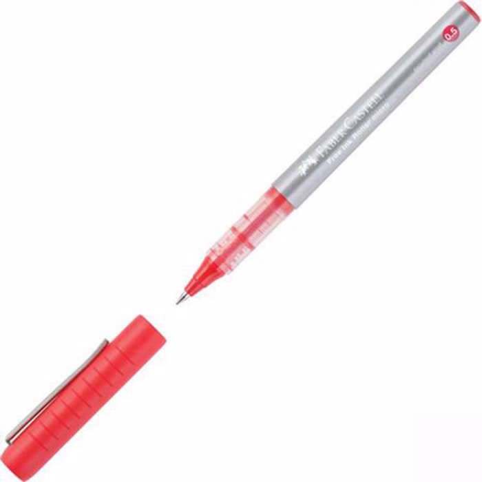 Stulo ugis Melanis 0.7mm Faber Castell Kokkino
