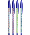 Stulo Bic cristal collection medium 1.0mm trixromo ble-glazio-kitrino-Roz