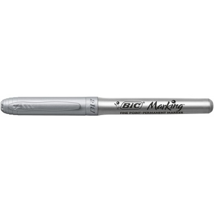 Markadoros Bic Marking Anexitilos Me Stronguli Muti Silver Fine