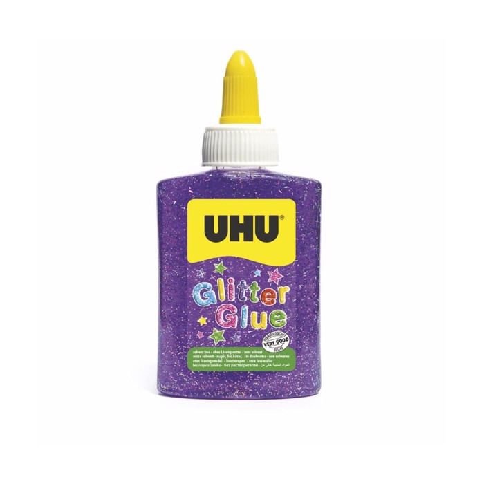 UHU Glitter Glue Xrusokolla 90ml Mob