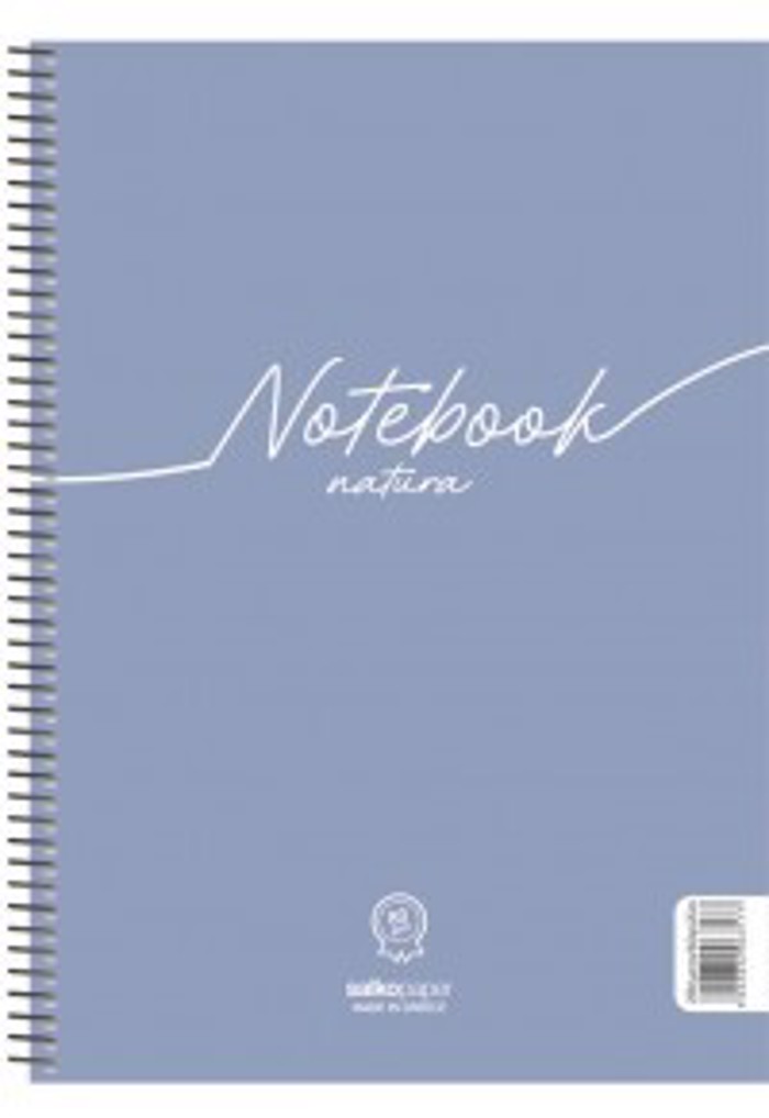 SPIRAL NOTEBOOK NATURA 17X25/180sel. 3th