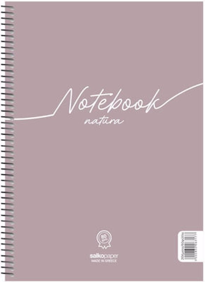 SPIRAL NOTEBOOK NATURA 21X29/120sel. 2th