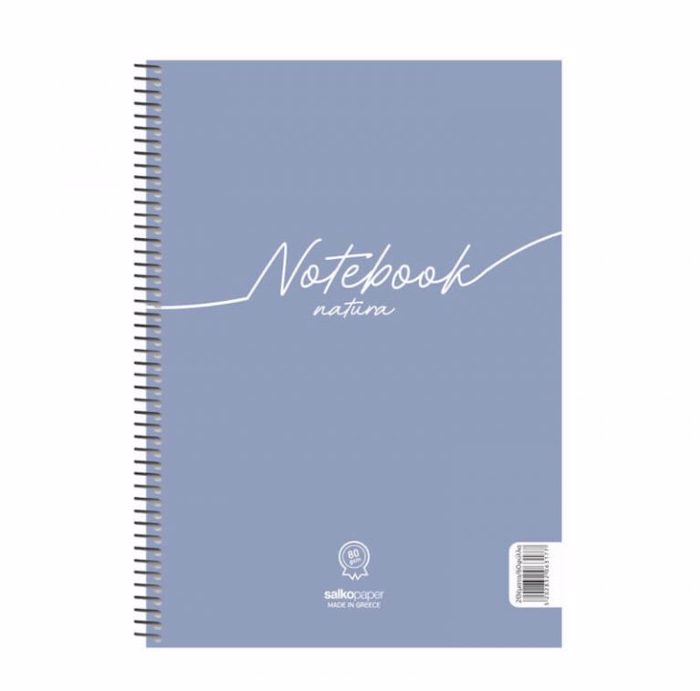 SPIRAL NOTEBOOK NATURA 21X29/240sel. 4th