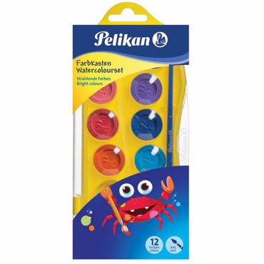 Pelikan Νεροχρώματα 12χρωμ. Junior με πινέλο KJ/12 700337