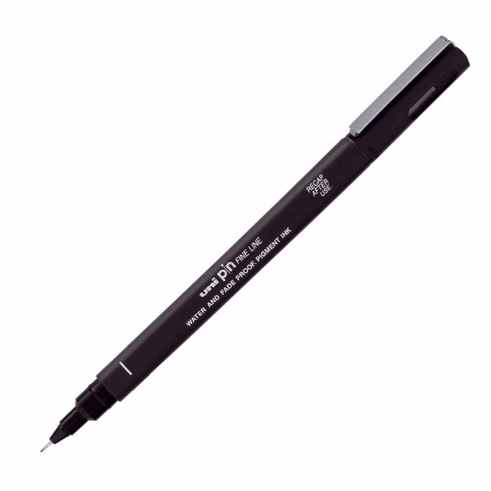 Markadoraki Uni-Ball permanent 0.4 pin mavro