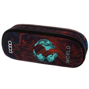 Polo Prime World Κασετίνα με 2 Θήκες σε Μπορντό χρώμα