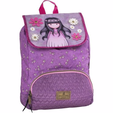 Santoro Gorjuss Oops a Daisy Σχολική Τσάντα Πλάτης Δημοτικού Μωβ