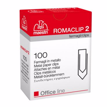 Συνδετήρες Romaclip Ν.2 100τεμ.