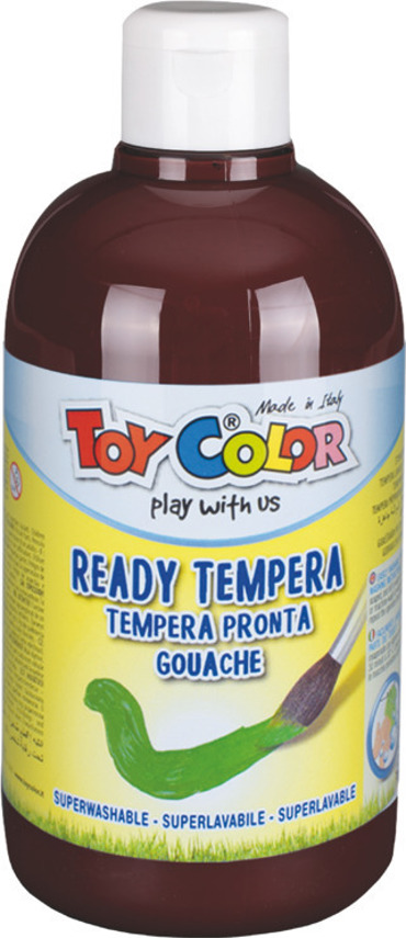 Toy Color Ready Τέμπερα Ζωγραφικής Καφέ σε Μπουκάλι 500ml