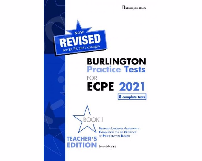 BURLINGTON PRACTICE TESTS MICHIGAN ECPE 1 TCHR'S 2021