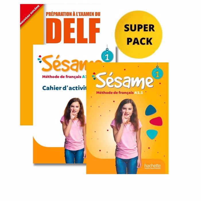 SESAME 1 & DELF PRIM A1.1 SUPER PACK - E' DIM PR1