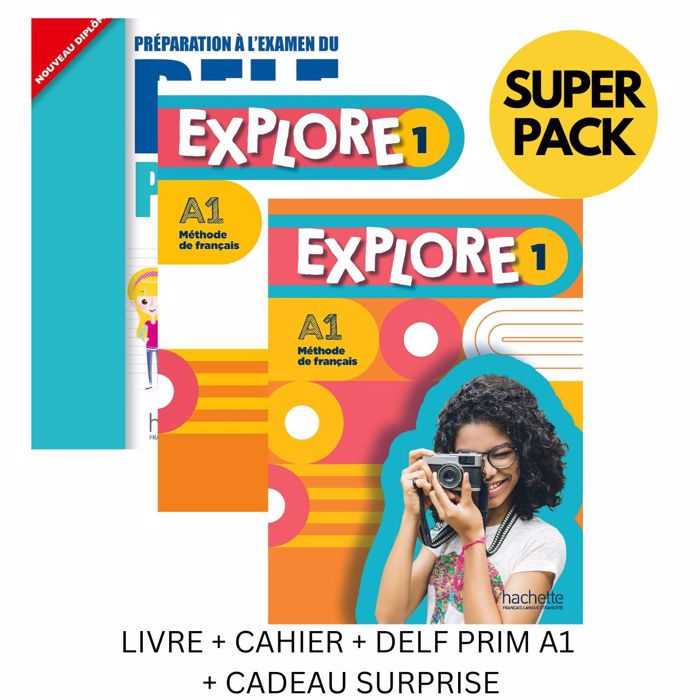 EXPLORE 1 & DELF PRIM A1 SUPER PACK - E' DIM PR2