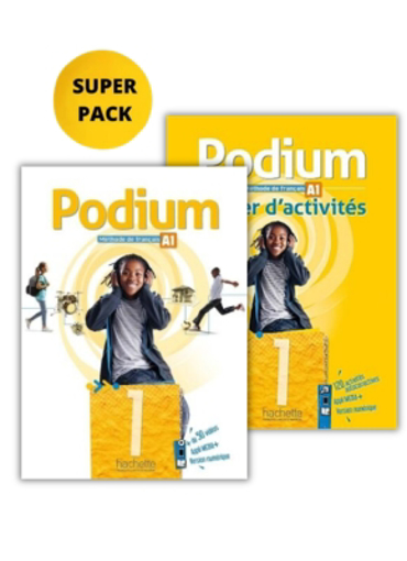 PODIUM 1 SUPER PACK (LIVRE + CAHIER + LEXIQUE + CADEAU SURPRISE)